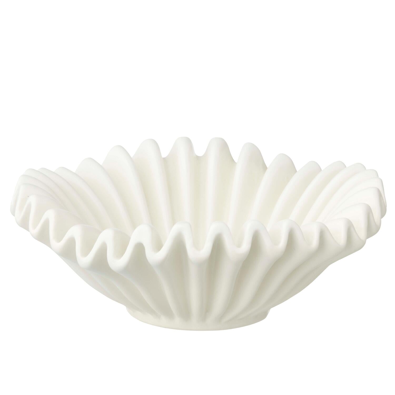 Wave skål, hvid - Ø24 cm